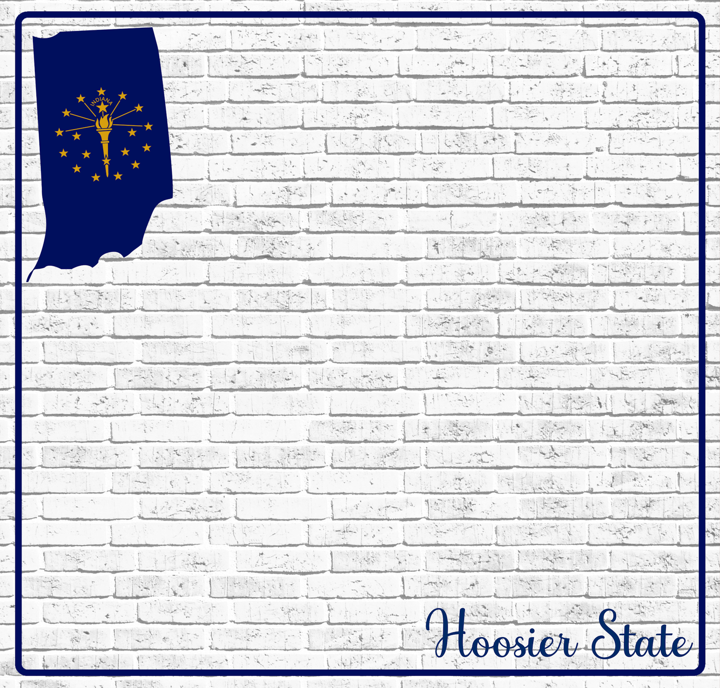 Fifty States Collection Indiana 12 x 12 Double-Sided Scrapbook Paper by SSC Designs - 15 Pack