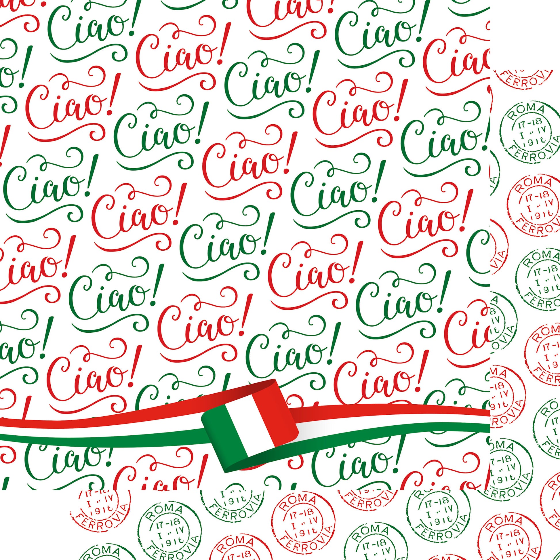 Italy Travels Collection Ciao, Italy 12 x 12 Double-Sided Scrapbook Paper by SSC Designs - 15 Pack