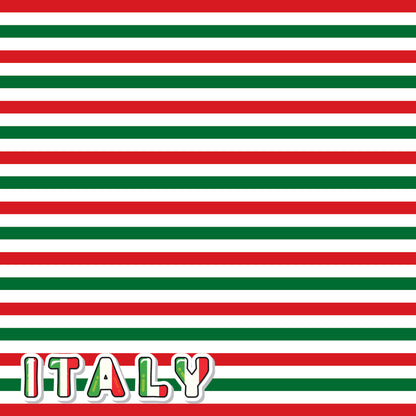 Italy Travels Collection Italy Stripes 12 x 12 Double-Sided Scrapbook Paper by SSC Designs - 15 Pack