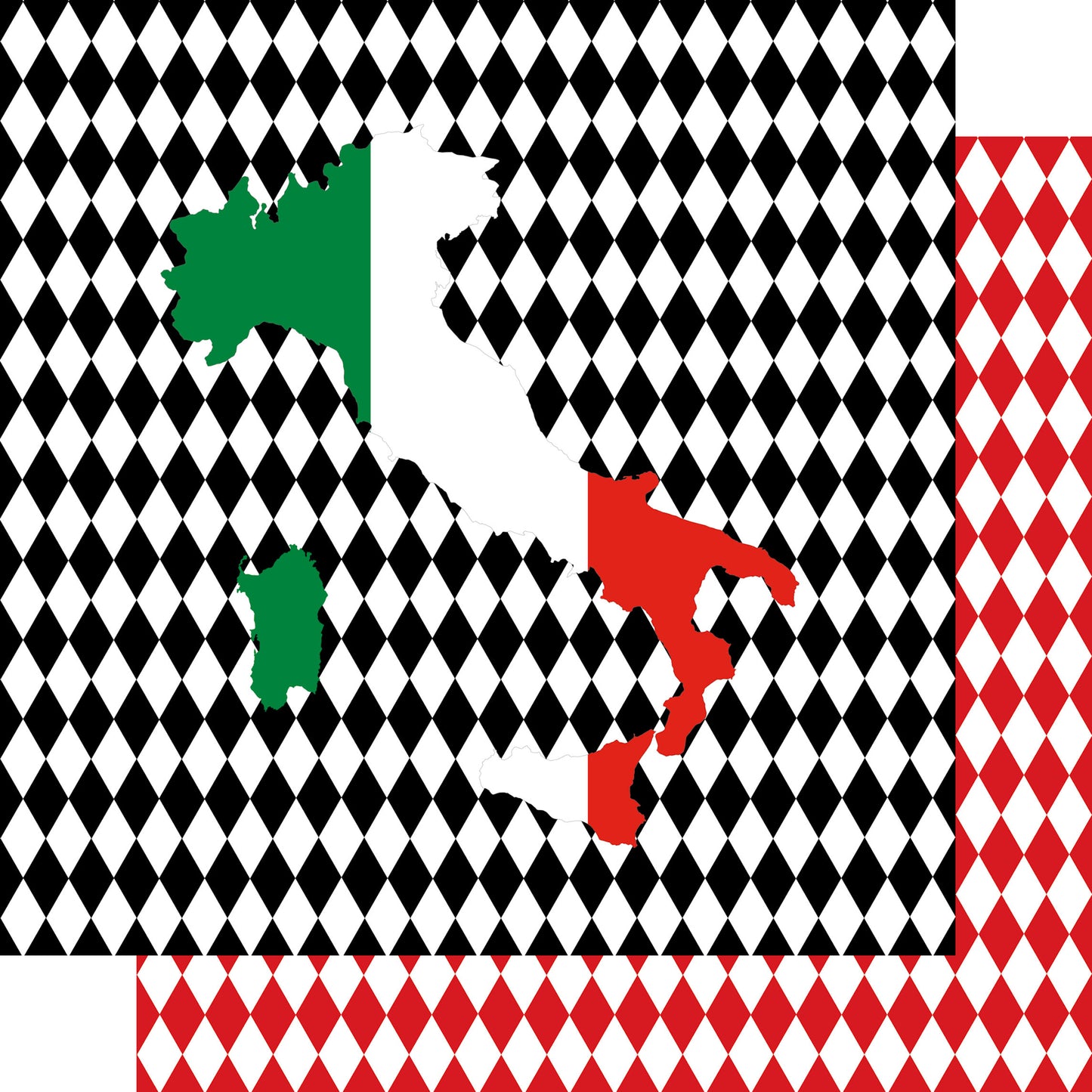 Italy Travels Collection The Boot 12 x 12 Double-Sided Scrapbook Paper by SSC Designs - 15 Pack
