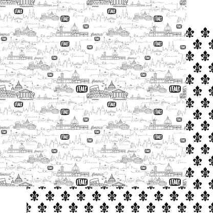 Italy Travels Collection Roman Ruins 12 x 12 Double-Sided Scrapbook Paper by SSC Designs - 15 Pack