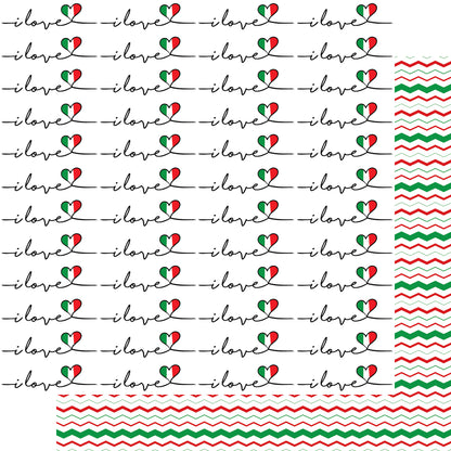 Italy Travels Collection Io ao I'Italia 12 x 12 Double-Sided Scrapbook Paper by SSC Designs - 15 Pack