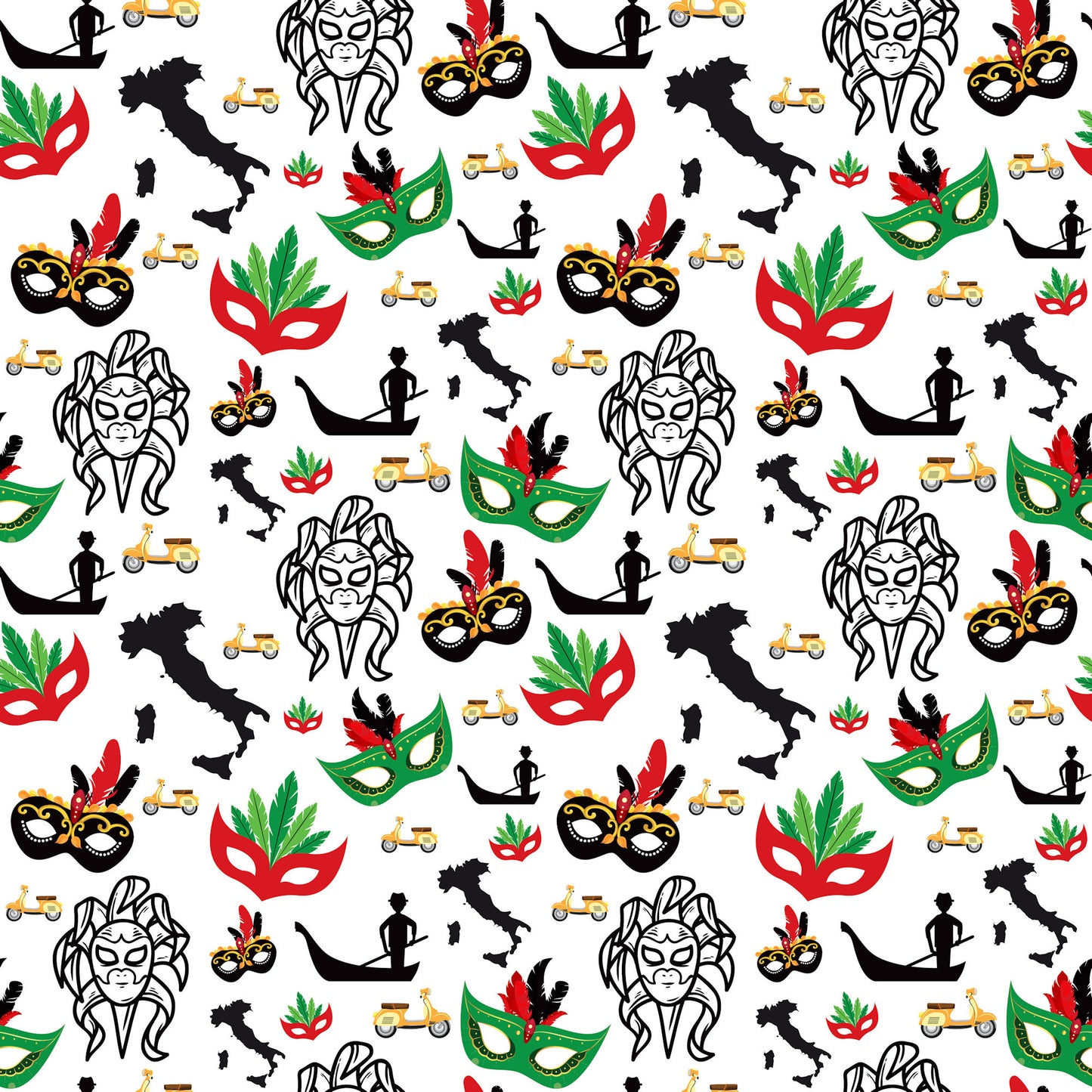 Italy Travels Collection Venetian Nights 12 x 12 Double-Sided Scrapbook Paper by SSC Designs - 15 Pack