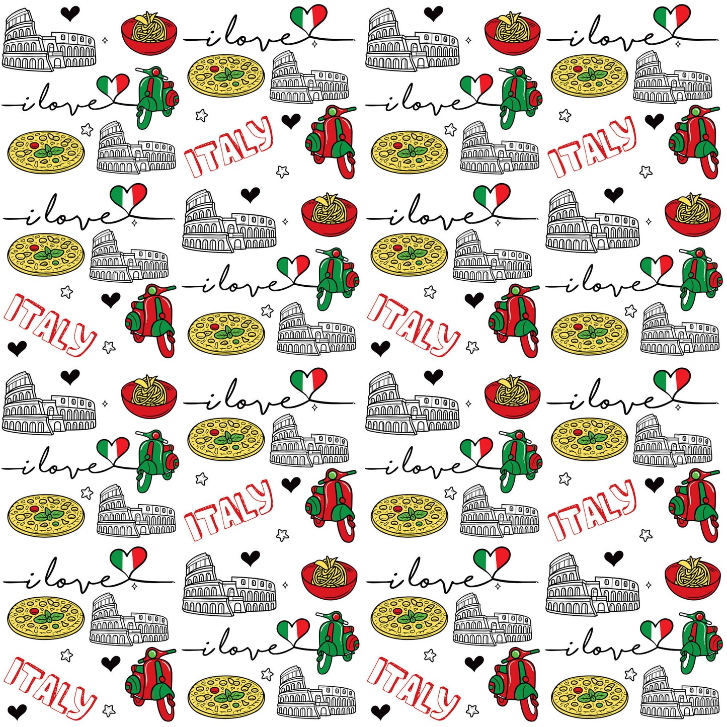 Italy Travels Collection La Dolce Vita 12 x 12 Double-Sided Scrapbook Paper by SSC Designs - 15 Pack