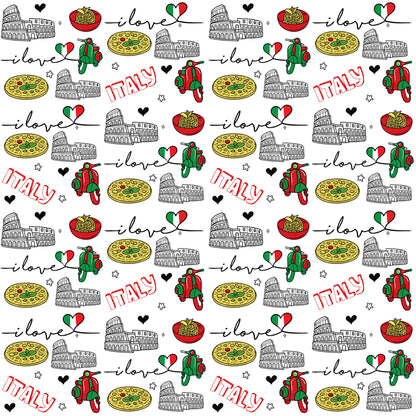Italy Travels Collection La Dolce Vita 12 x 12 Double-Sided Scrapbook Paper by SSC Designs - 15 Pack