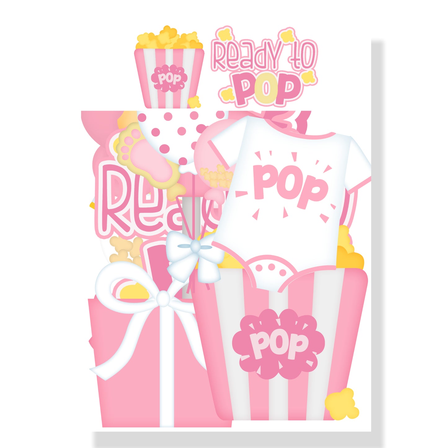 Ready To Pop Girl 12 x 12 Scrapbook Paper Pack & Embellishment Kit - 3 Kits