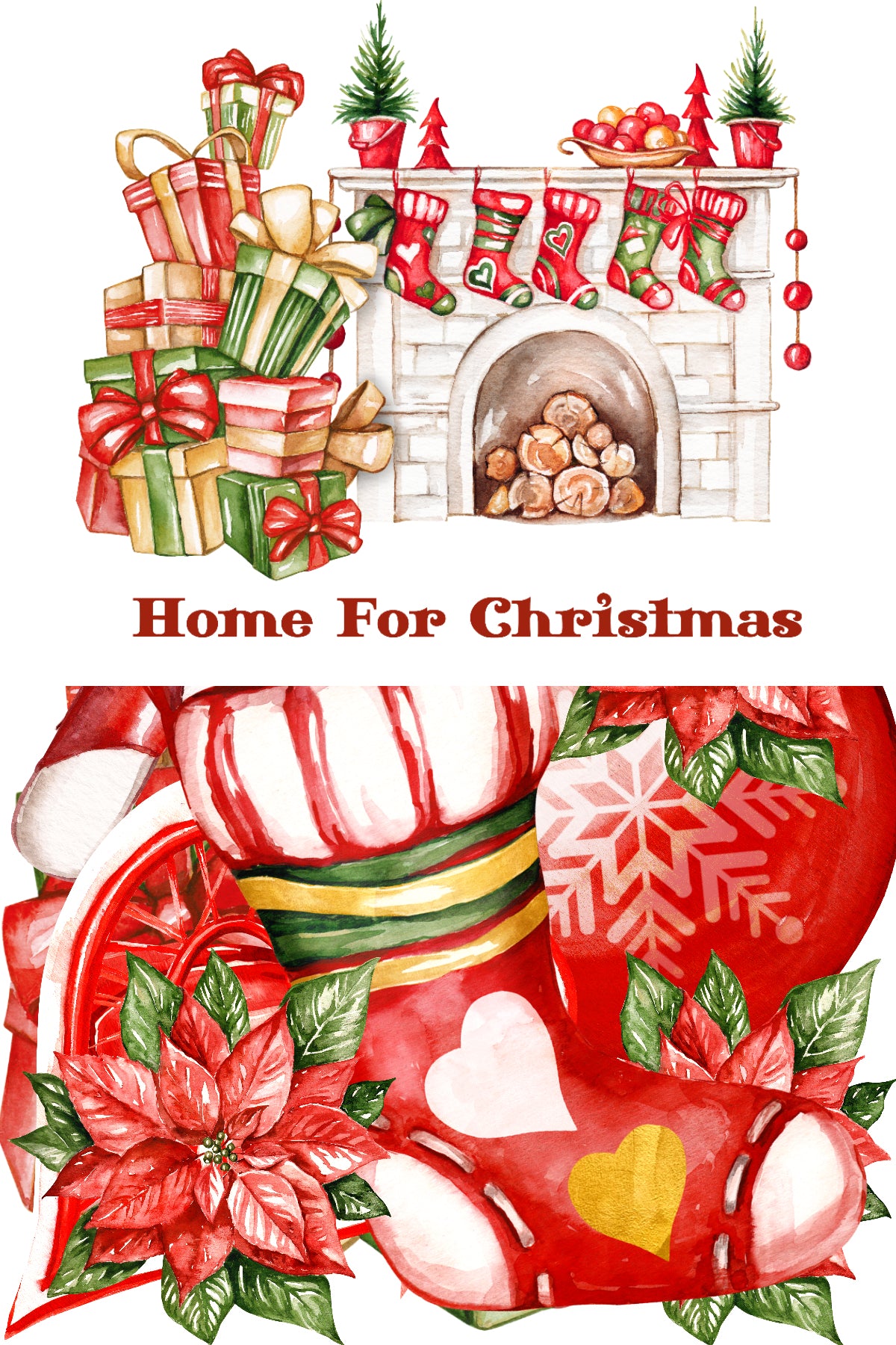 Home For Christmas 12 x 12 Scrapbook Paper Pack & Embellishment Kit - 3 Kits