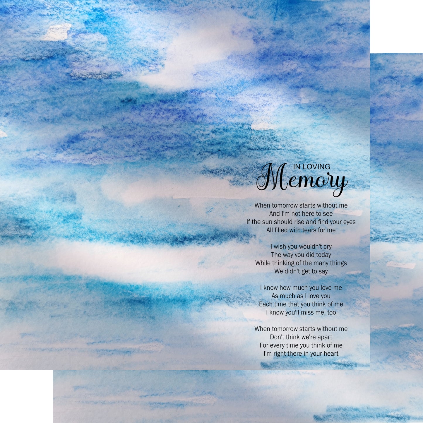 In Loving Memory Collection 12 x 12 Double-Sided Scrapbook Paper by SSC Designs