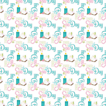 Just Fun Collection Spa Day 12 x 12 Double-Sided Scrapbook Paper by SSC Designs - 15 Pack