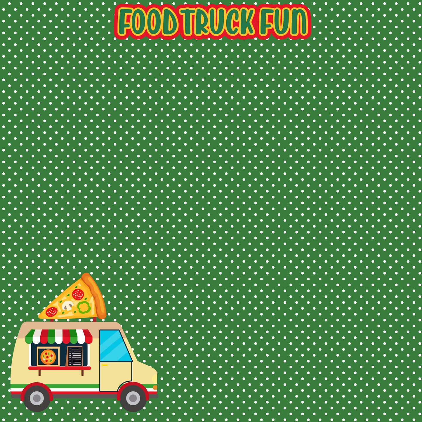 Just Fun Collection Food Truck Fun 12 x 12 Double-Sided Scrapbook Paper by SSC Designs - 15 Pack