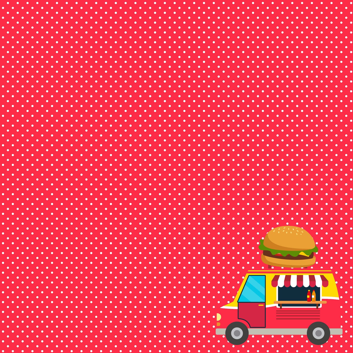 Just Fun Collection Food Truck Fun 12 x 12 Double-Sided Scrapbook Paper by SSC Designs - 15 Pack