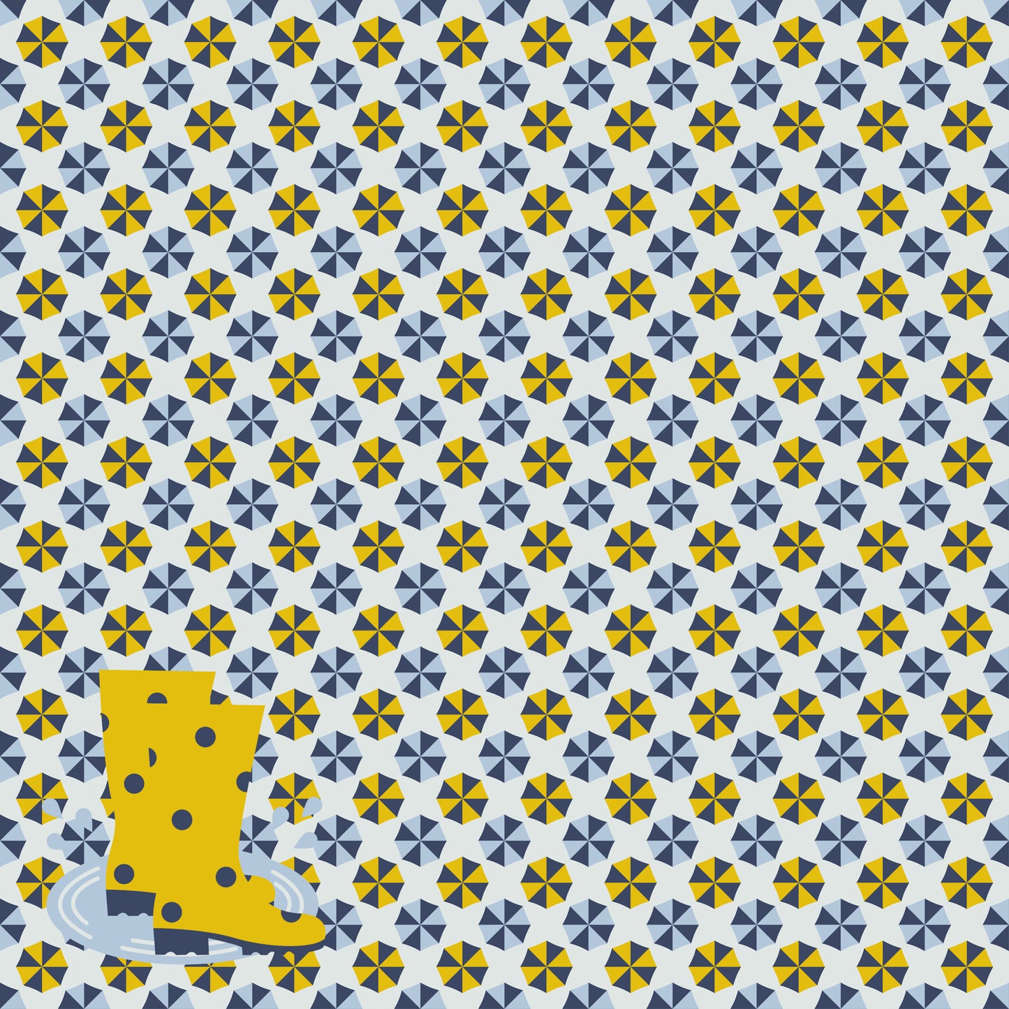 Just Fun Collection Puddle Jumping 12 x 12 Double-Sided Scrapbook Paper by SSC Designs - 15 Pack