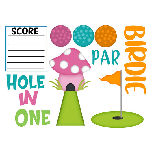 Just Fun Collection Mini Golf Ephemera Scrapbook Laser Cuts by SSC Designs  - 3 Packs