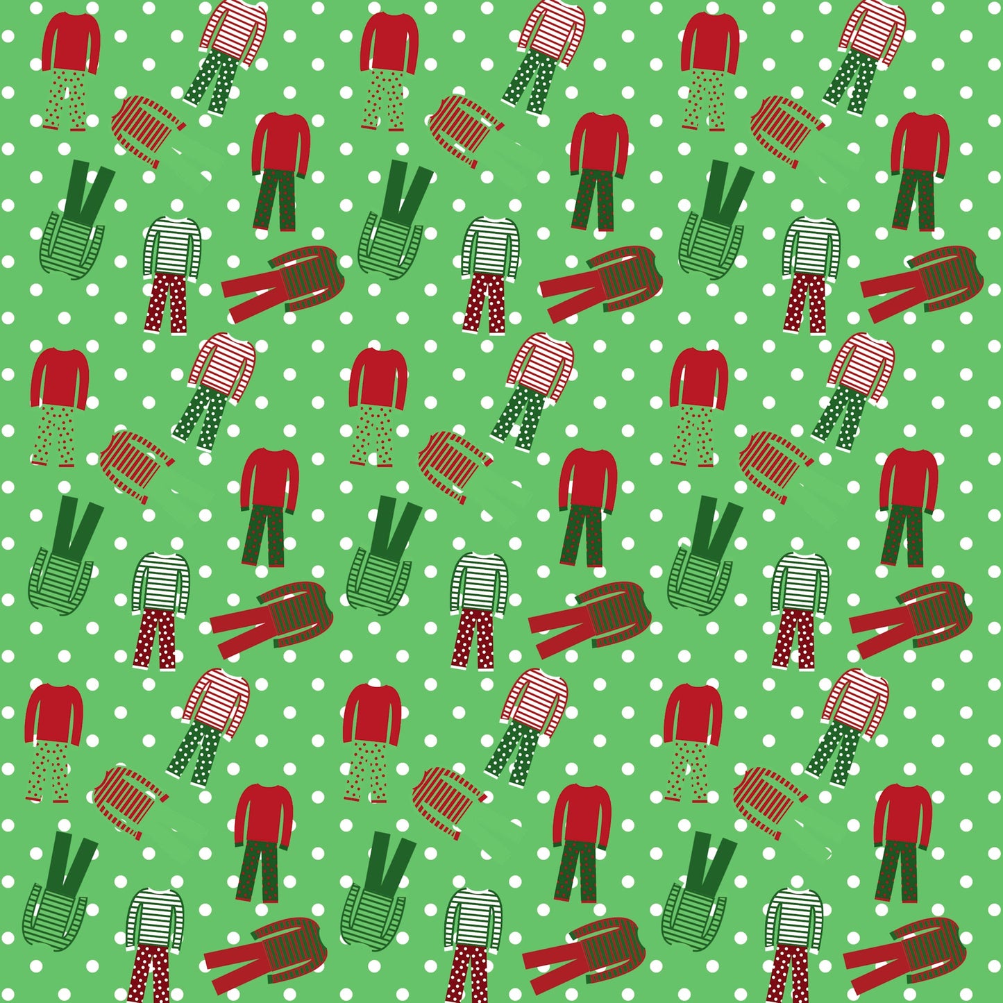 Just Fun Collection Christmas Pajamas Collage 12 x 12 Double-Sided Scrapbook Paper by SSC Designs  - 15 Pack