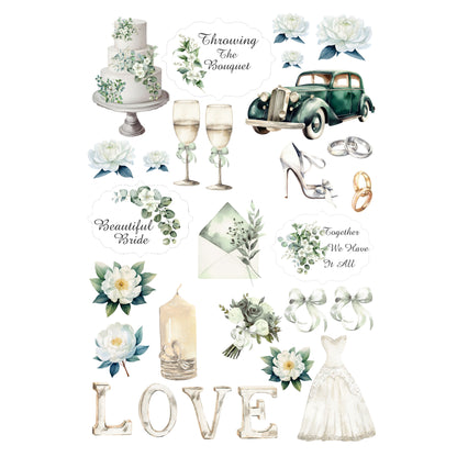 Love Always Collection Laser Cut Ephemera Embellishments by SSC Designs - 3 Packs