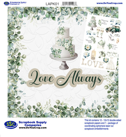 Love Always 12 x 12 Scrapbook Collection Kit by SSC Designs - 3 Kits