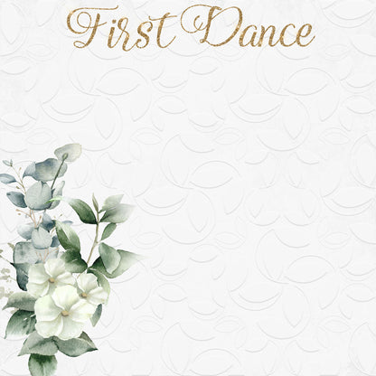 Love Always Collection First Dance 12 x 12 Double-Sided Scrapbook Paper by SSC Designs - 15 Pack