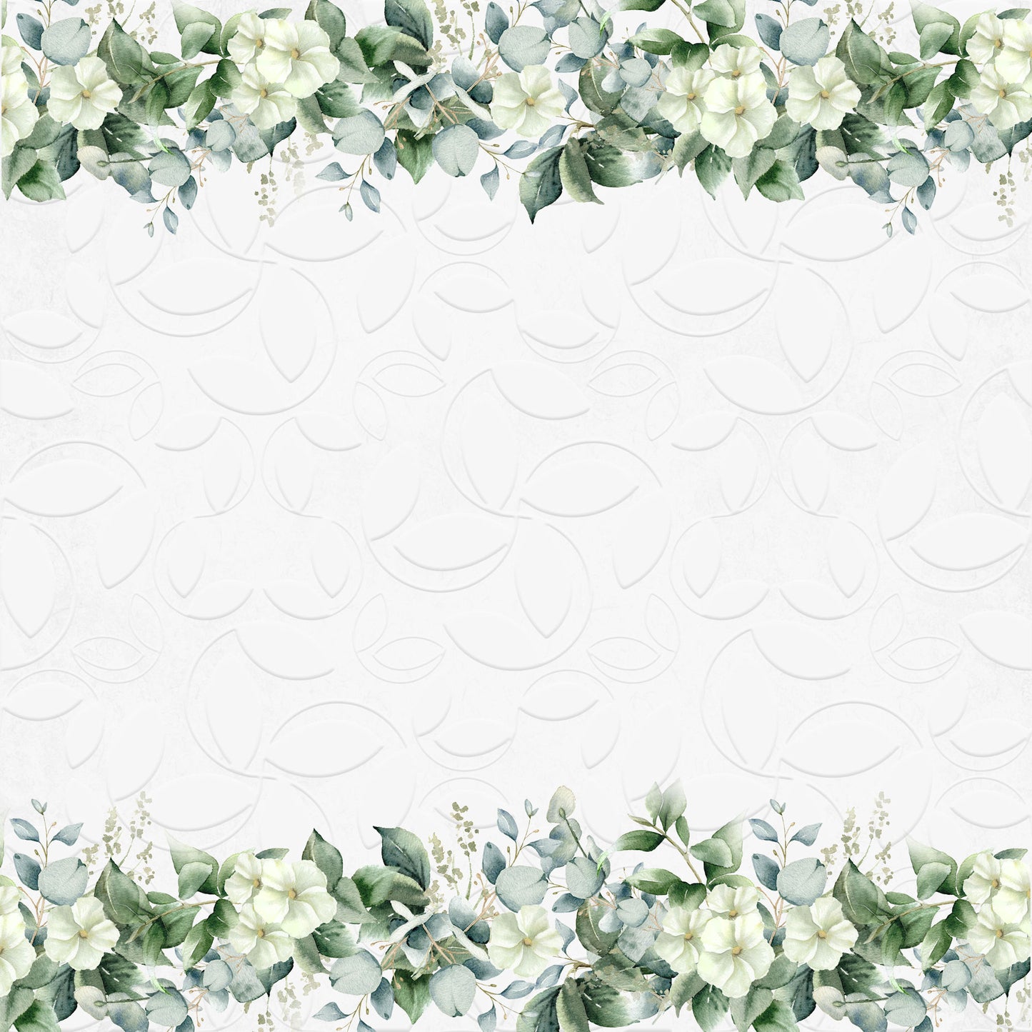 Love Always Collection White Wedding 12 x 12 Double-Sided Scrapbook Paper by SSC Designs - 15 Pack