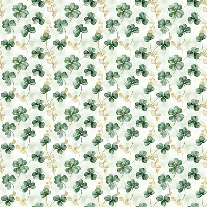 Lucky Days Collection Golden Clover Dreams 12 x 12 Double-Sided Scrapbook Paper by SSC Designs - 15 Pack