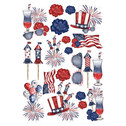 Lady Liberty Collection Laser Cut Scrapbook Ephemera Embellishments by SSC Designs - 3 Packs