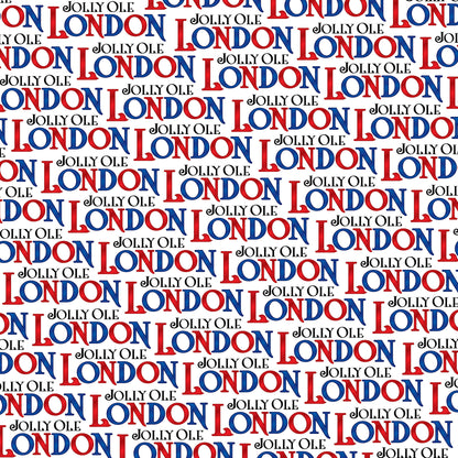 MNineDesign's Jolly Ole London Collection Jolly Ole London 12 x 12 Double-Sided Scrapbook Paper - 15 Pack
