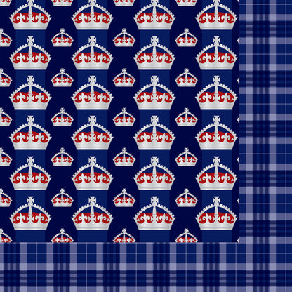MNineDesign's Jolly Ole London Collection The Crown 12 x 12 Double-Sided Scrapbook Paper - 15 Pack