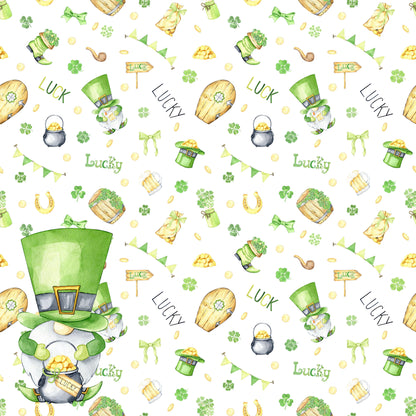 Lucky Leprechaun Collection Lucky Clovers 12 x 12 Double-Sided Scrapbook Paper - 15 Pack