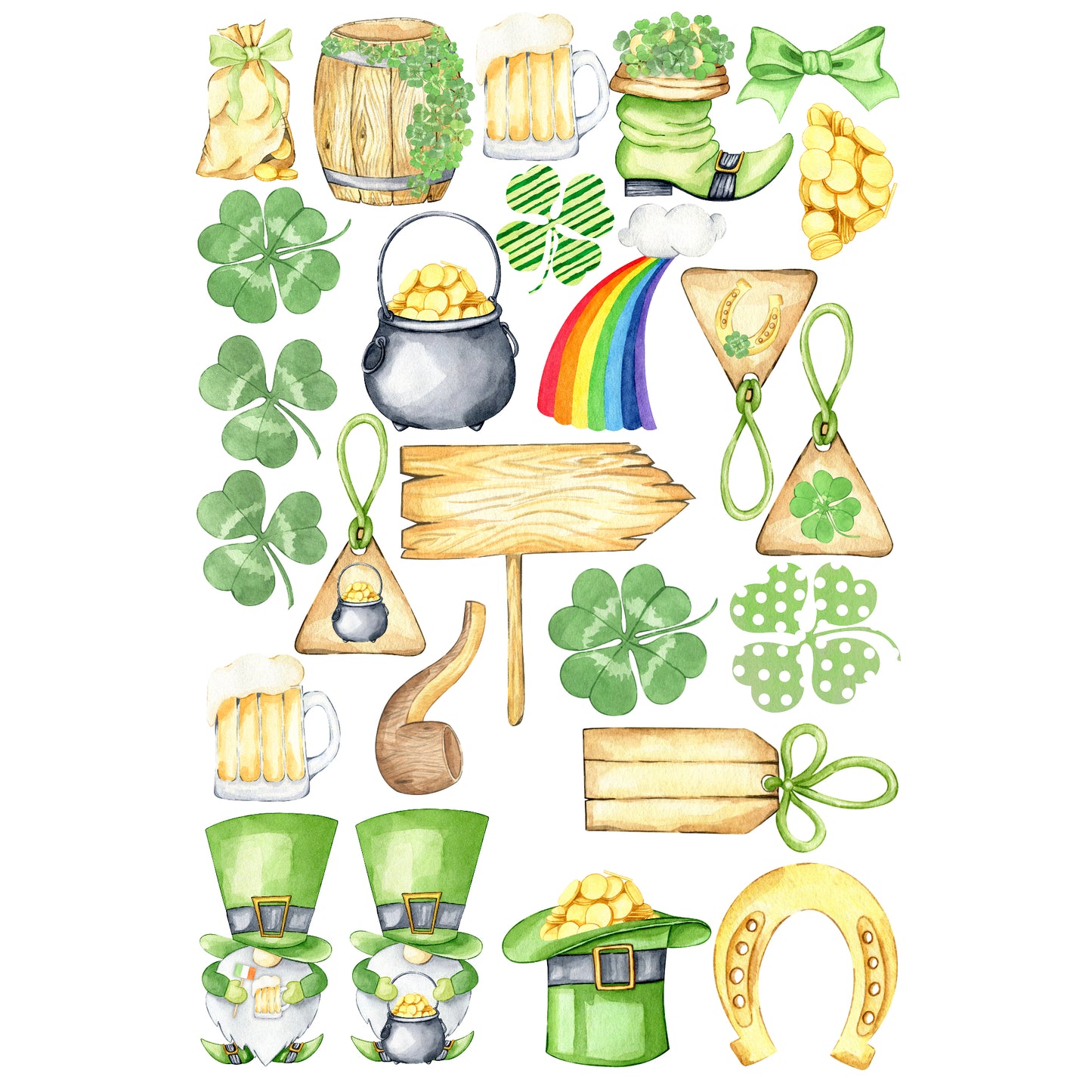 Lucky Leprechaun Collection Laser Cut Ephemera Embellishments - 3 Packs