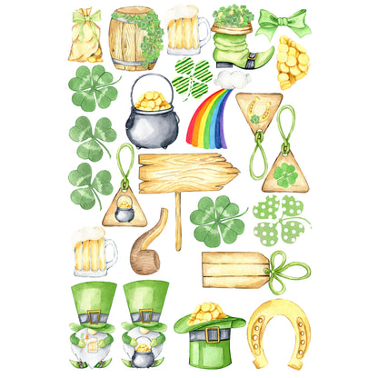 Lucky Leprechaun Collection Laser Cut Ephemera Embellishments - 3 Packs