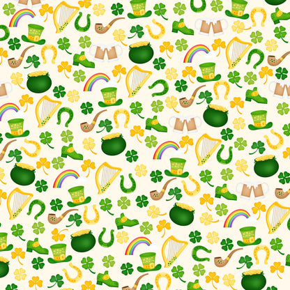 Lucky Irish Collection Lucky Menagerie 12 x 12 Double-Sided Scrapbook Paper - 15 Pack