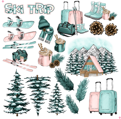 Phantasia Design's Snow Business 12 x 12 Scrapbook Paper Pack & Embellishment Kit - 3 Kits