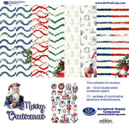 Merry Cruisemas 12 x 12 Scrapbook Paper & Embellishment Kit by SSC Designs - 3 Kits