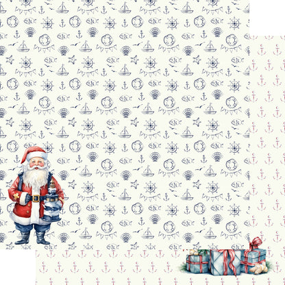 Merry Cruisemas Collection Santa Cruise 12 x 12 Double-Sided Scrapbook Paper by SSC Designs - 15 Pack