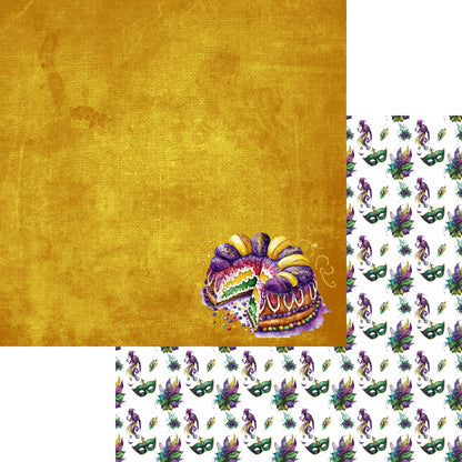 Mardi Gras Collection 12 x 12 Scrapbook Paper & Embellishment Kit by SSC Designs - 3 Kits