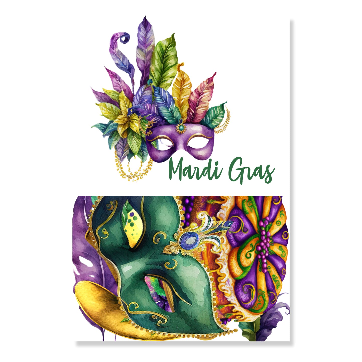 Mardi Gras Collection 12 x 12 Scrapbook Paper & Embellishment Kit by SSC Designs - 3 Kits