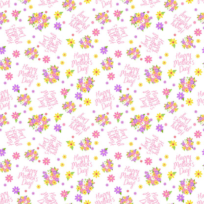 Mother's Day Collection Happy Mother's Day 12 x 12 Double-Sided Scrapbook Paper by SSC Designs - 15 Pack
