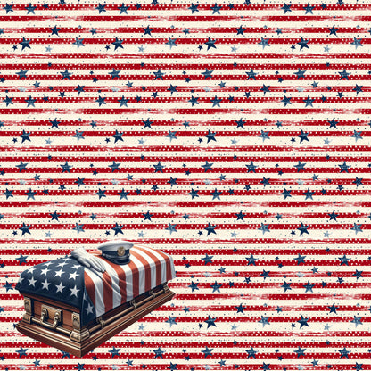 Memorial Day Collection Military Burial 12 x 12 Double-Sided Scrapbook Paper by SSC Designs - 15 Pack