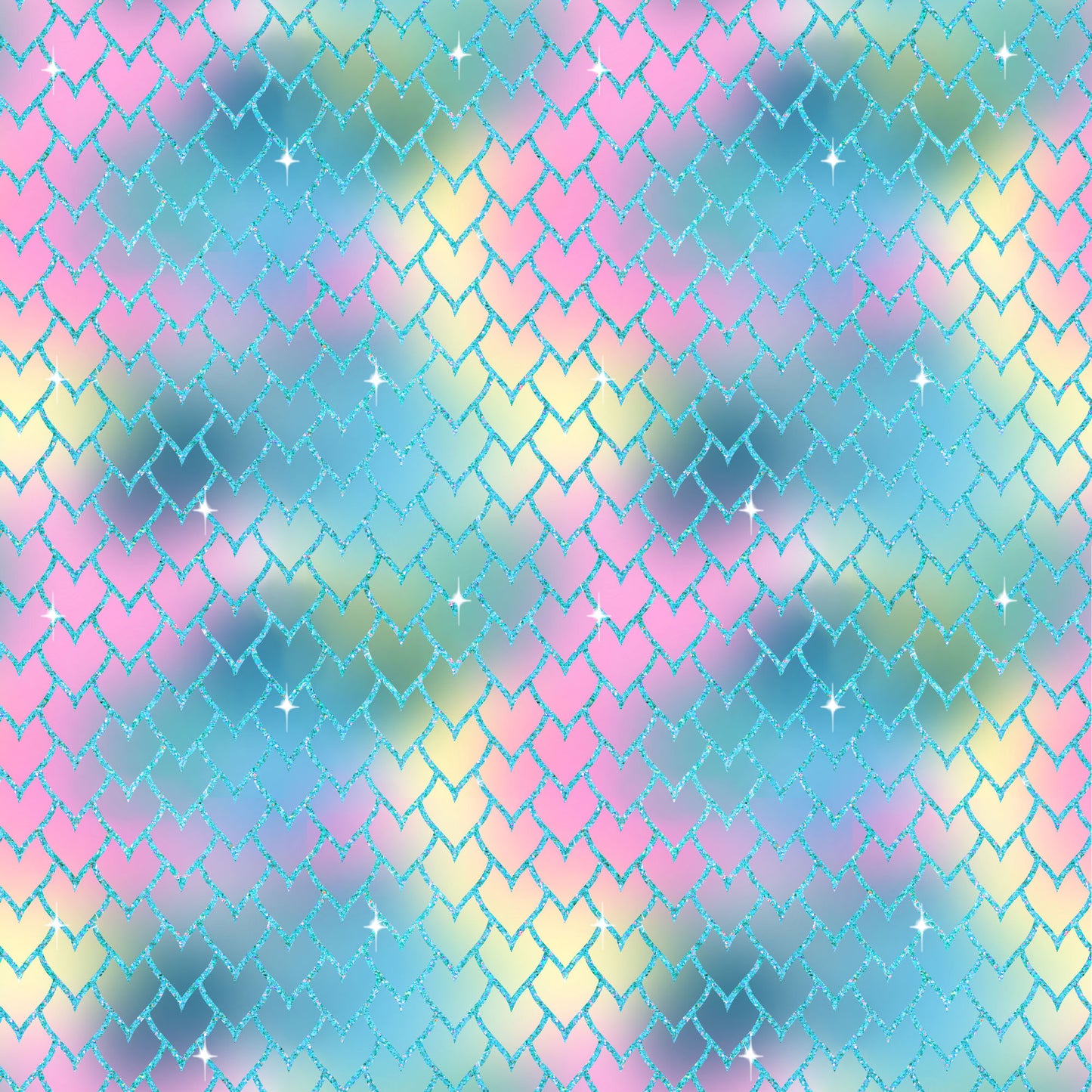 Gaynor Carradice's Mermaids & Seashells Collection Mermaid Scales 12 x 12 Double-Sided Scrapbook Paper - 15 Pack