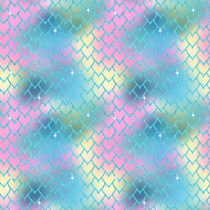 Gaynor Carradice's Mermaids & Seashells Collection Mermaid Scales 12 x 12 Double-Sided Scrapbook Paper - 15 Pack