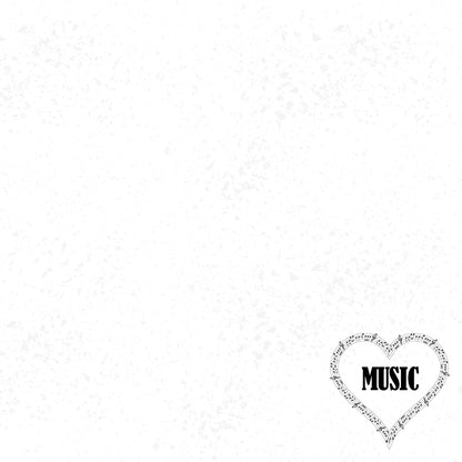 Musical Note Collection I Heart Music 12 x 12 Double-Sided Scrapbook Paper by SSC Designs