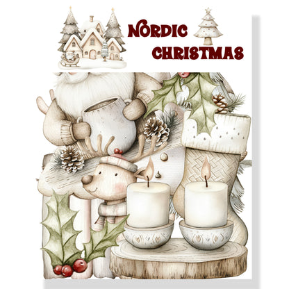 Nordic Christmas Collection Laser Cut Scrapbook Ephemera Embellishments by SSC Designs - 3 Packs