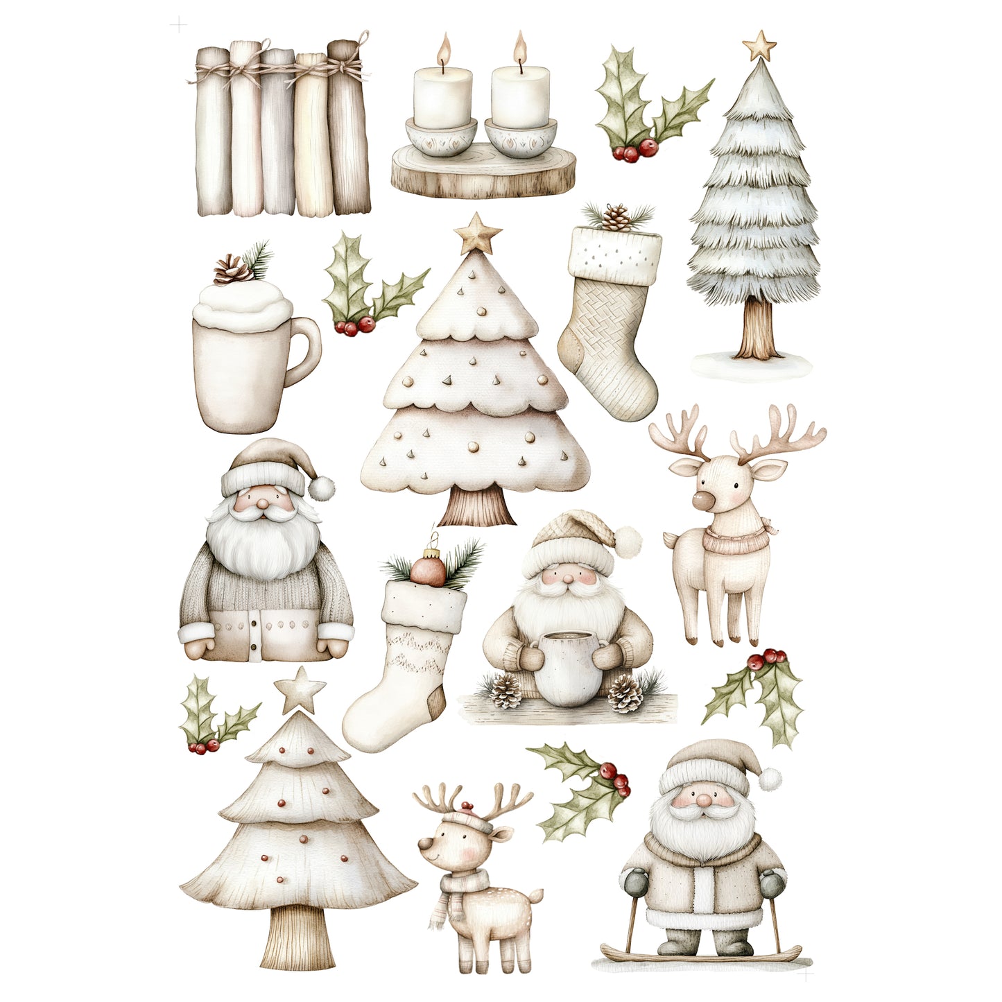 Nordic Christmas Collection Laser Cut Scrapbook Ephemera Embellishments by SSC Designs - 3 Packs