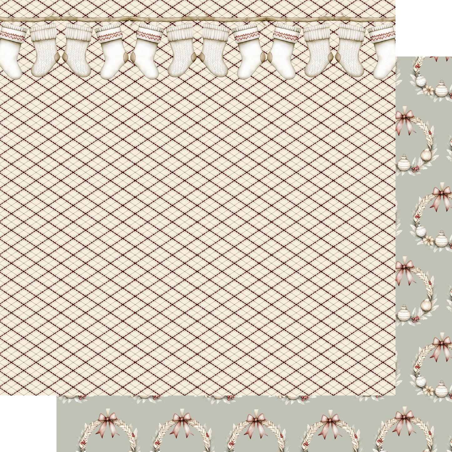 Nordic Christmas 12 x 12 Scrapbook Paper & Embellishment Kit by SSC Designs - 3 Kits