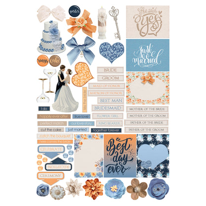 Now & Forever 12 x 12 Scrapbook Paper & Embellishment Kit by SSC Designs - 3 Kits
