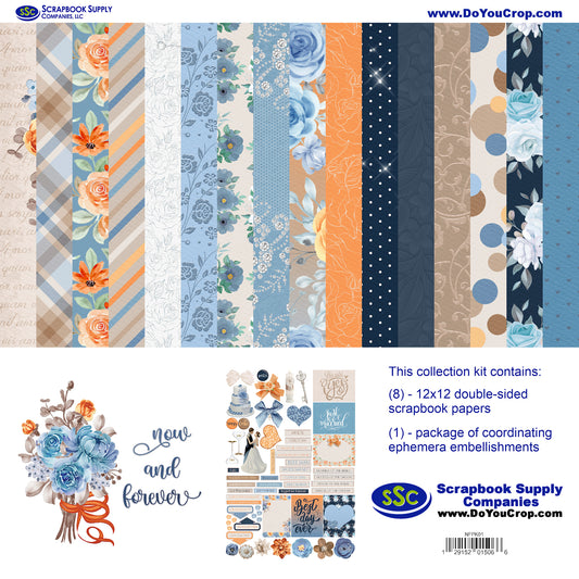 Now & Forever 12 x 12 Scrapbook Paper & Embellishment Kit by SSC Designs - 3 Kits