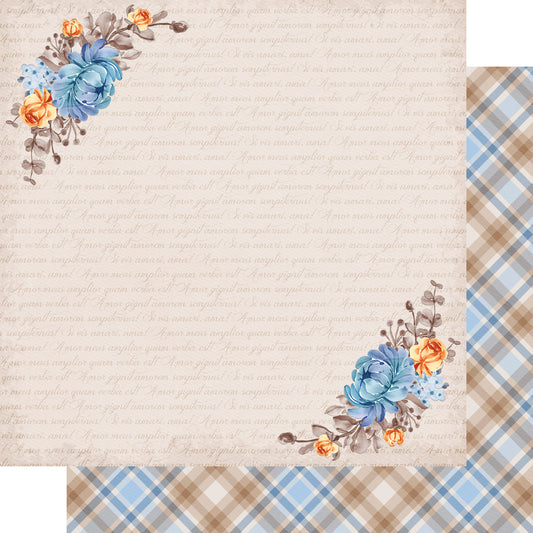 Now & Forever Collection Blushing Bride 12 x 12 Double-Sided Scrapbook Paper by SSC Designs - 15 Pack
