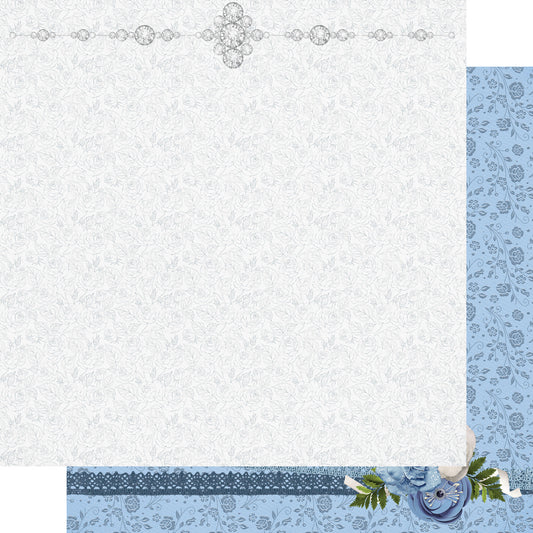 Now & Forever Collection Classic Lace 12 x 12 Double-Sided Scrapbook Paper by SSC Designs - 15 Pack