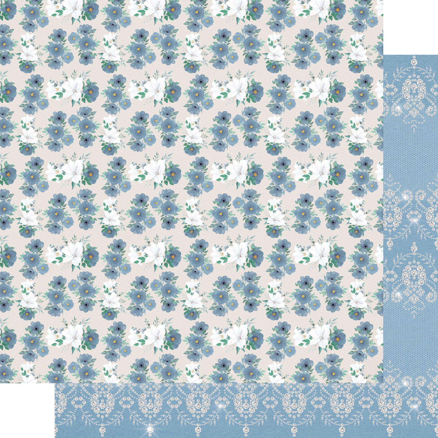 Now & Forever Collection Timeless Romance 12 x 12 Double-Sided Scrapbook Paper by SSC Designs - 15 Pack