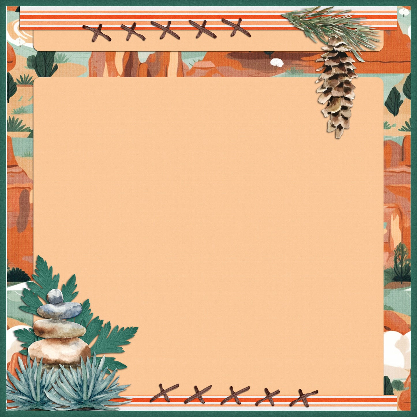 National Parks Collection Mountain Collage 12 x 12 Double-Sided Scrapbook Paper by SSC Designs - 15 Pack