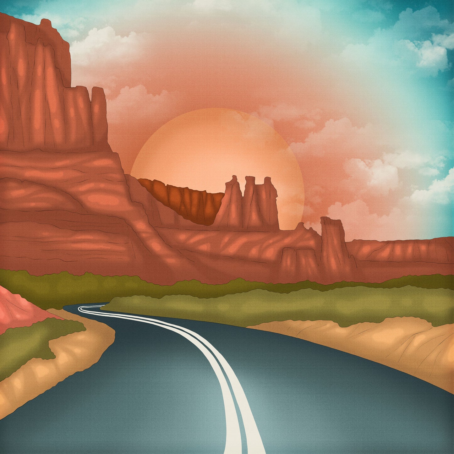 National Parks Collection Scenic Route 12 x 12 Double-Sided Scrapbook Paper by SSC Designs - 15 Pack